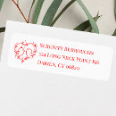 Search for love romantic return address labels Boho