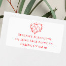 Search for love romantic return address labels Boho