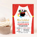 Search for magician birthday invitations Abracadabra