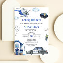 Search for police birthday invitations Law enforcement