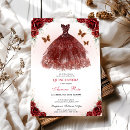 Search for maroon quinceanera invitations Mis quince anos