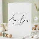 Search for new aunt cards Promoted to auntie