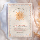Search for here comes the sun baby boy shower invitations Retro