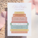 Search for book stack invitations Once upon a time