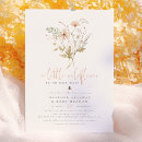 Search for nature baby shower invitations A little wildflower
