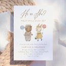Search for boho gender reveal invitations He or she