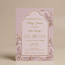 Search for mauve baby shower invitations Botanical