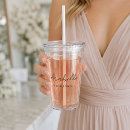 Search for straw cup tumblers Bridesmaid