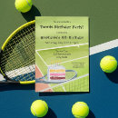 Search for tennis birthday invitations Watercolor