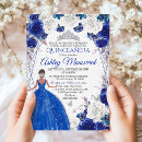 Search for blue glitter invitations Mis quince anos