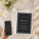 Search for black and white birthday invitations Modern