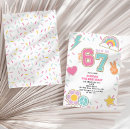 Search for 7th birthday invitations Pink