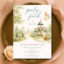 Search for playground birthday invitations Party in the park