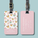 Search for cupcakes luggage tags Girly
