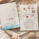 Search for seashells invitations Sea you soon baby
