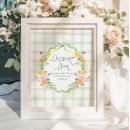 Search for baby shower dessert table sign posters Baby in bloom