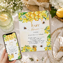 Search for bumble bee baby shower invitations Gold