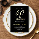 Search for 40 and fabulous invitations 40 year old