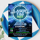 Search for laser tag birthday invitations Boy