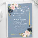 Search for dusty blue and blush wedding invitations Watercolor pink blush floral