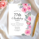 Search for 77th birthday invitations Flowers