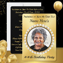 Search for save the date 80th birthday invitations For her