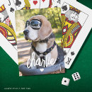 Search for dog playing cards Typography