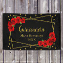 Search for red and gold banners Mis quince anos