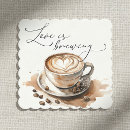 Search for love is brewing bridal shower gifts Watercolor