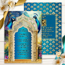 Search for peacock indian wedding invitations Teal