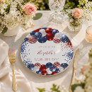 Search for red and blue paper plates Patriotic