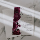 Search for burgundy and silver wedding invitations Vintage