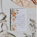 Search for botanical wedding invitations Burnt orange