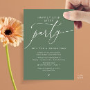 Search for wedding reception invitations Sage green