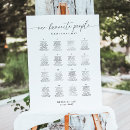 Search for table assignment posters Minimalist