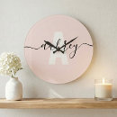 Search for monogram clocks Blush pink