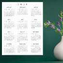 Search for yearly calendar posters Simple