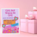 Search for girls just wanna invitations Retro