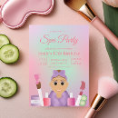 Search for kids spa party invitations Glam