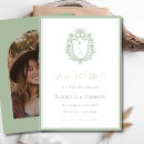 Search for crest save the dates Sage green