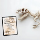 Search for dinosaur bones invitations Skeleton