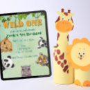 Search for panda 1st birthday invitations Wild one
