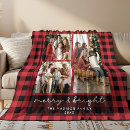 Search for christmas photo blankets Red buffalo plaid
