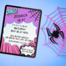 Search for spider girl invitations Pink