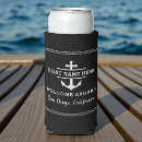 Search for nautical can coolers Welcome aboard