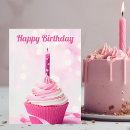 Search for pink postcards happy birthday