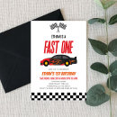 Search for cars 1st birthday invitations Boy