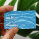 Search for swimming pool business cards Water