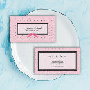 Search for polka dot business cards Feminine