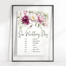 Search for schedule wedding signs Floral